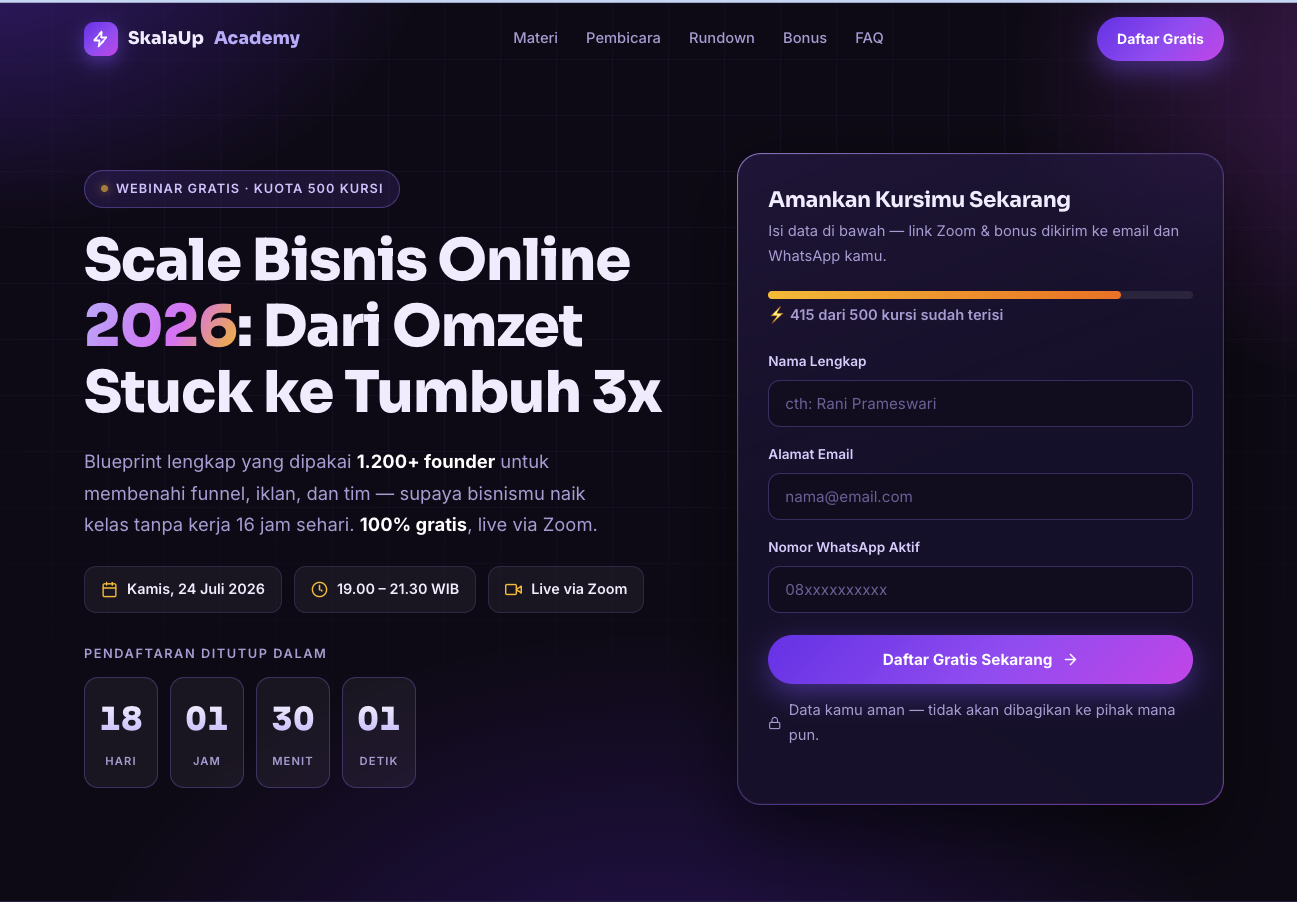 Webinar Register