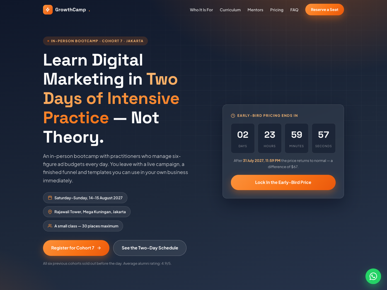 Offline Class / Bootcamp
