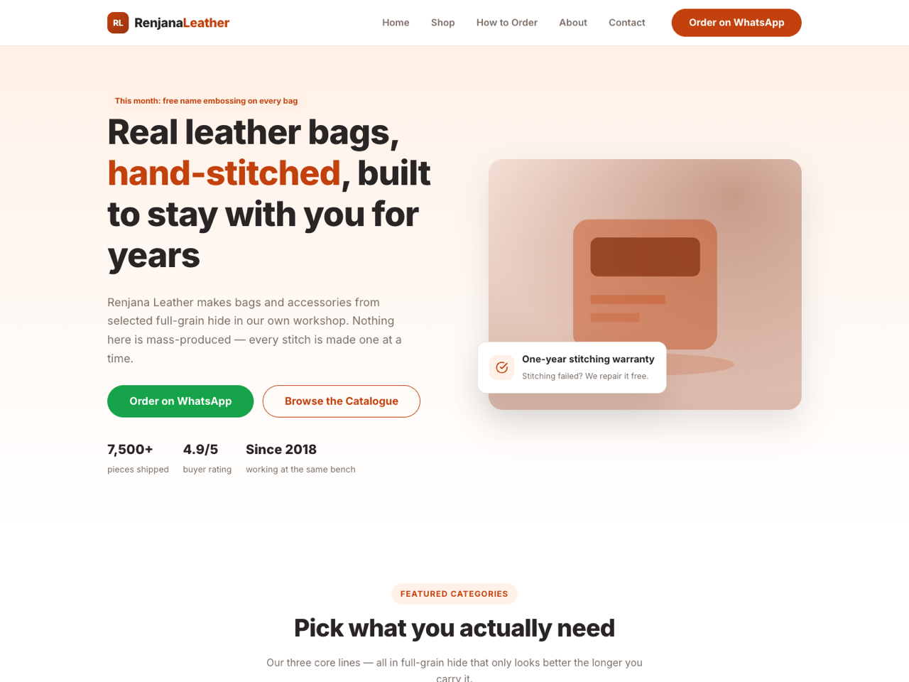 Online Store / Catalogue
